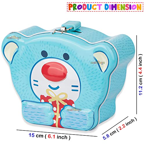 Image of Zest 4 Toyz Money Bank for Kids Metal Piggy Bank with Lock N Key Money Saving Box Gullak Money Box Coin Bank Kids Cash Box Return Gifts