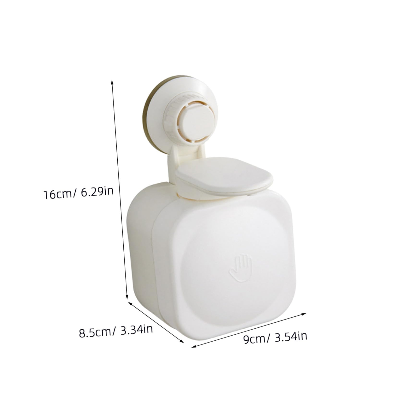 Yardenfun Dispensador Jabón Baño con Ventosa para Champú y Gel Ducha Capacidad Diseño sin Taladro Fácil Presión Montaje Pared para Superficies