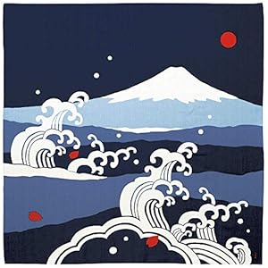 HAMAMONYO Furoshiki Mt. Fuji und Wellen