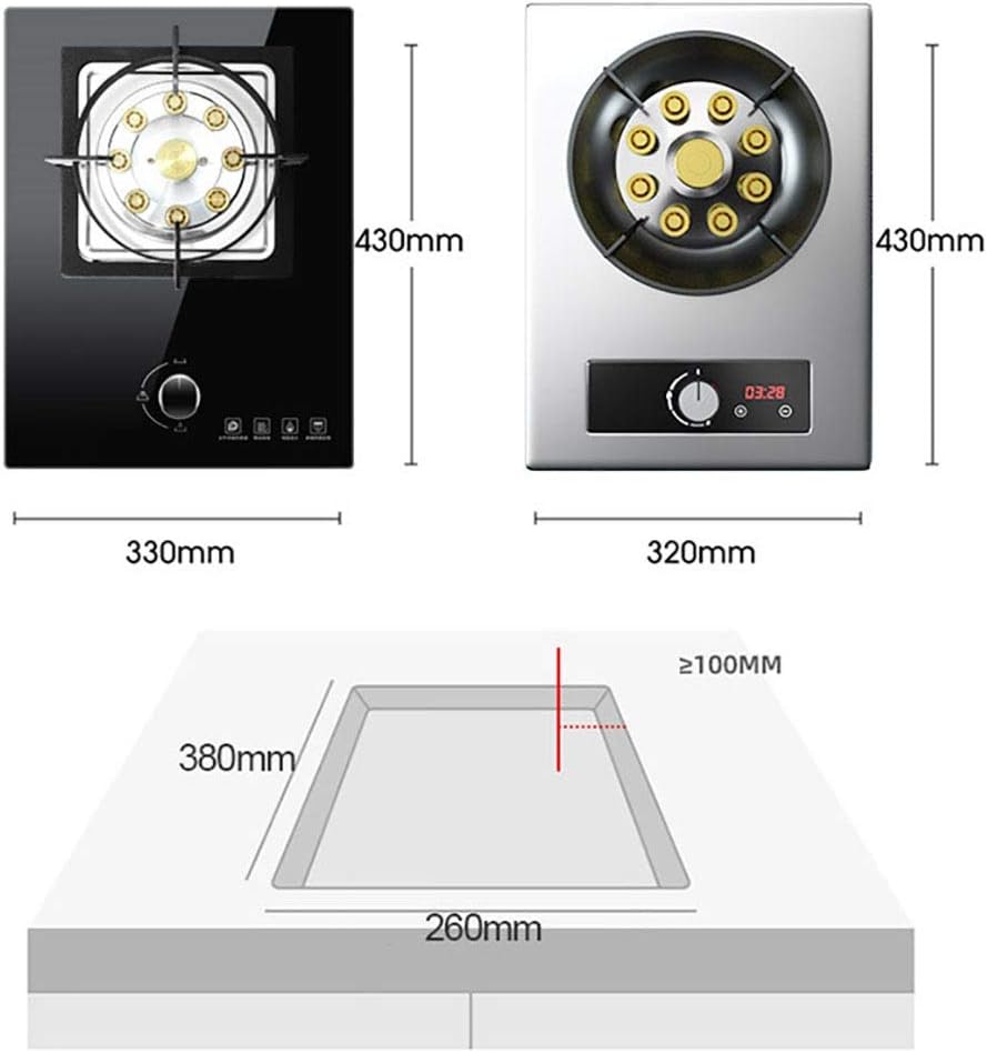 Burner Gas Cooker 43Cm Built In Kitchen Stove Nine Cavity Firepower 2021 Easy To Clean(NG)
