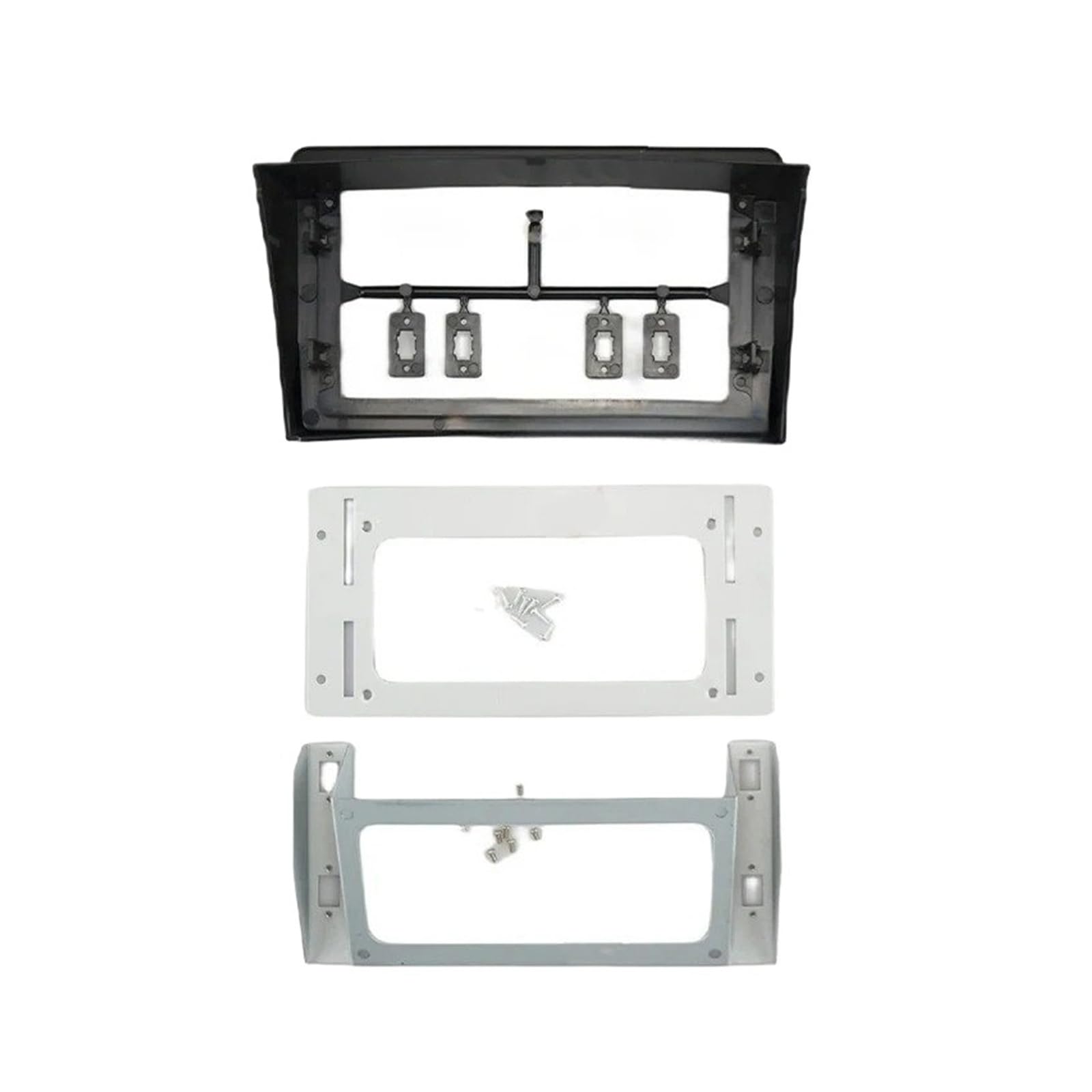 Mascherina Autoradio Cornice Stereo Auto Radio Fascia 9 Pollici Cornice Android 2Din Lettore MP5 Pannello Stereo per VW per Multivan T5 2003-2010 2011 2012 2013 2014 2015