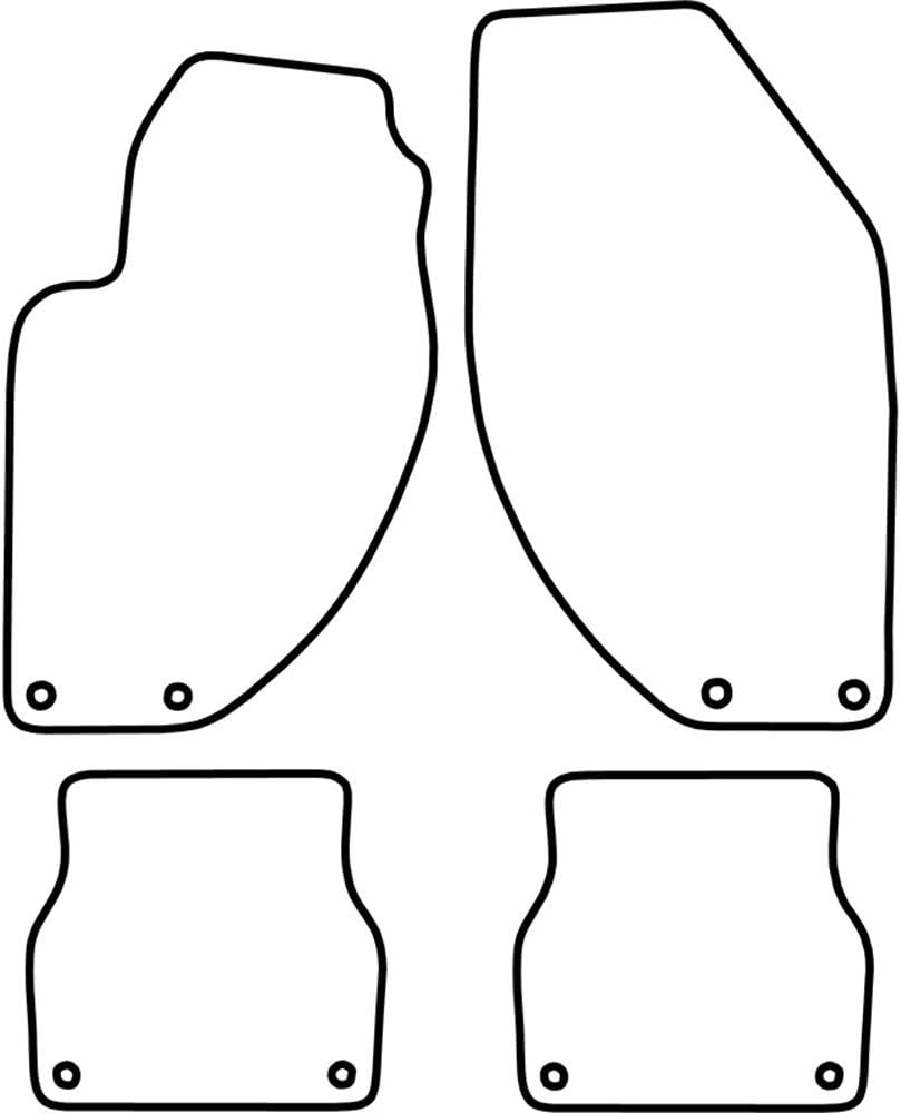 AUTO-STYLE AutoStyle Set velour car mats compatible with Alfa Romeo 166 2000-2003