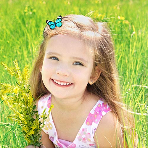 36 Pieces Butterfly Hair Clips Baby Girl Toddler Halloween Butterfly Clips Colorful Butterfly Barrettes 3D Wedding Hair Clips For Bridal Women Party Favors (Style 3) #TOP4