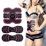 VOANZO Muskel-Toner, Bauchmuskel-Trainer, Bauchmuskel-Trainer, Fitness-Gürtel, Bauchmuskeltrainer, für Männer und Frauen, Arm- und Beintrainer (Digitalanzeige, USB)