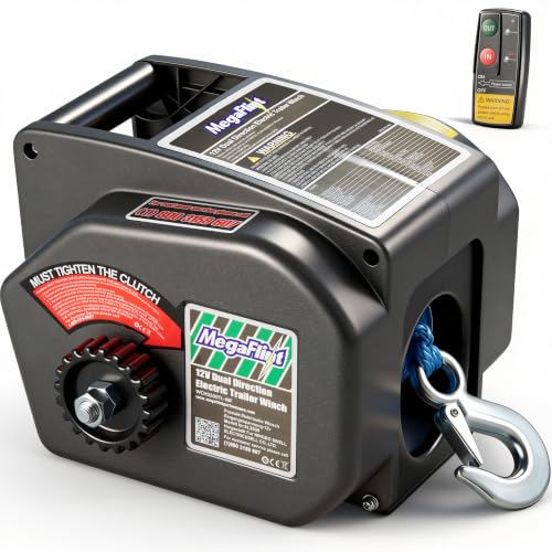 Megaflint 3500lbs Electric Boat Winch
