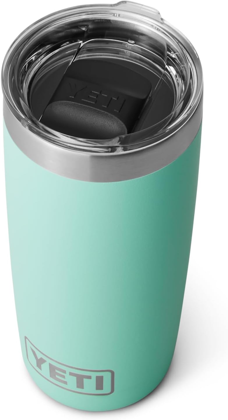 Rambler Tumbler, Vaccum Insulated Stainless Steel Tumbler with Magslider Lid, Seafoam, 10 oz (295 ml)