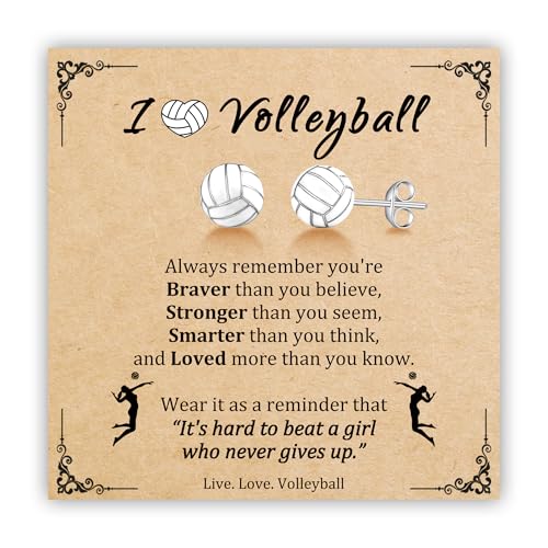 PEALICIOUS Volleyball Earrings for Women Cute Volleyball Gifts for Girls