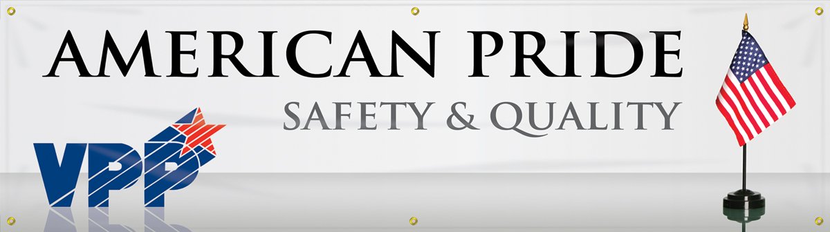 Banderole de sécurité American Pride Accuform MBR964 en vinyle renforcé de 243x71 cm