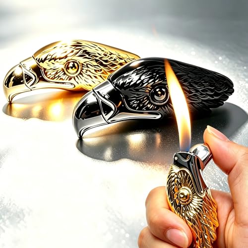 Encendedores antorcha con diseño cabeza de águila 2 unidades miniatura 1