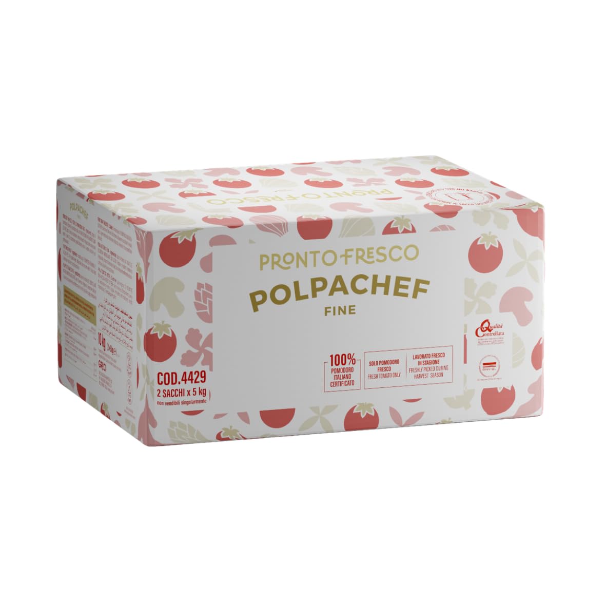 Polpa di Pomodoro Fine Greci Pronto Fresco Sacca 2x5 Kg