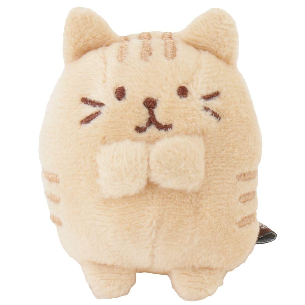 HAPiNS Fuku Fuku Nyanko Cat Plush Mascot Palm Size 2.4in Japan Exclusive