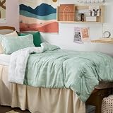 Bedsure Twin/Twin XL Comforter Set for Girls- Sage Green Bed Set, 2 Pieces Lightweight Summer Cute Floral Bedding, 1 Soft Reversible Botanical Flowers Comforter and 1 Pillow Sham