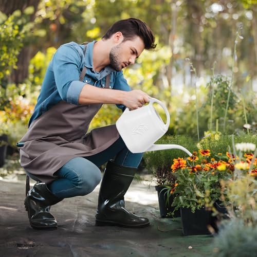 Image of Plant Watering Can - 1 /2 Gallon - White | With Long Spout for Watering-Home Indoor and Outdoor Garden