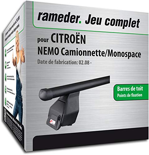 Menabo Pack, Barres de Toit Tema Compatible avec CITROËN Nemo Camionnette/Monospace (118848-06733-12-FR)