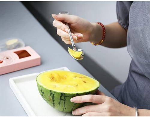 Miniatura 2 de Juego de 8 cucharas doradas para postre de frutas, 8 cucharas de té de acero inoxidable para postre café, helado, pastel de frutas para el hogar,