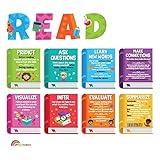 Sproutbrite Reading Bulletin Board Paper Cutouts Classroom Decoration Decor Positivity Teacher Student Homeschool Poster Educational