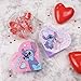 Disney Stitch Mini Heart Box with Milk Chocolate Candies, Valentines Candy Gift Set, 1.6 Ounces, Pack of 2
