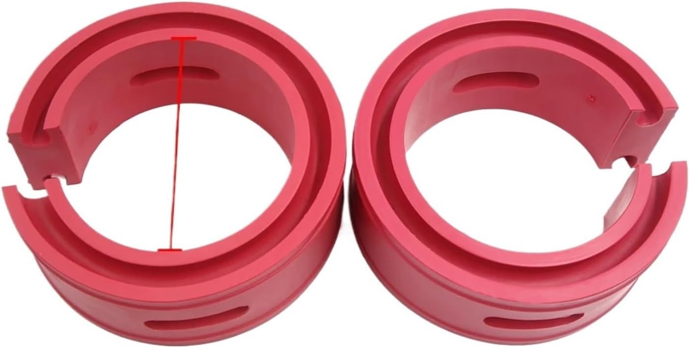 2pcs Car Rubber Shock Absorber Spring Bumper Buffer Power Cushion A/B/C/D/E Typ Spring Suspension Buffer(Type-D Red)