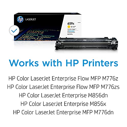 HP 659X High Yield Yellow Original LaserJet Toner Cartridge