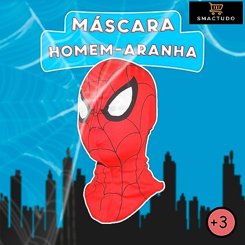 Máscara Infantil Homem Aranha Super Heróis Spider-man