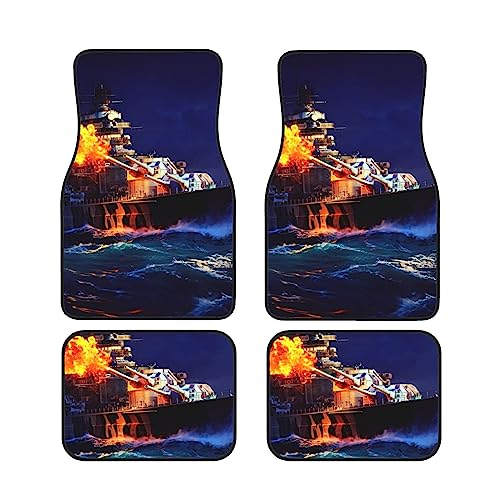Tapis de sol de voiture imprimés océan lot de 4 pour auto et SUV