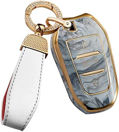 TOOMUME Car Key Cover TPU, Protective Key Fob Case - Fit For Peugeot 208, 308, 508, 2008, 3008, 5008, Rifter, Citroen C3, Arricross, C4 Picasso, DS3, DS4, Berlingo - View #12