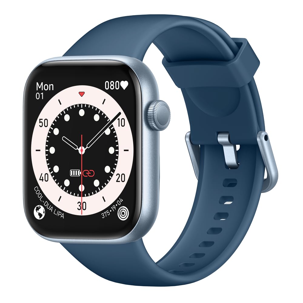Smartwatch Damen Herren, 1,85" HD Touch Fitnessuhr mit Telefonfunktion, 140+Sportmodi Smart Watch Fitness Tracker mit Pulsmesser Schlafmonitor Schrittzähler, IP68 Wasserdicht Sportuhr für iOS Android