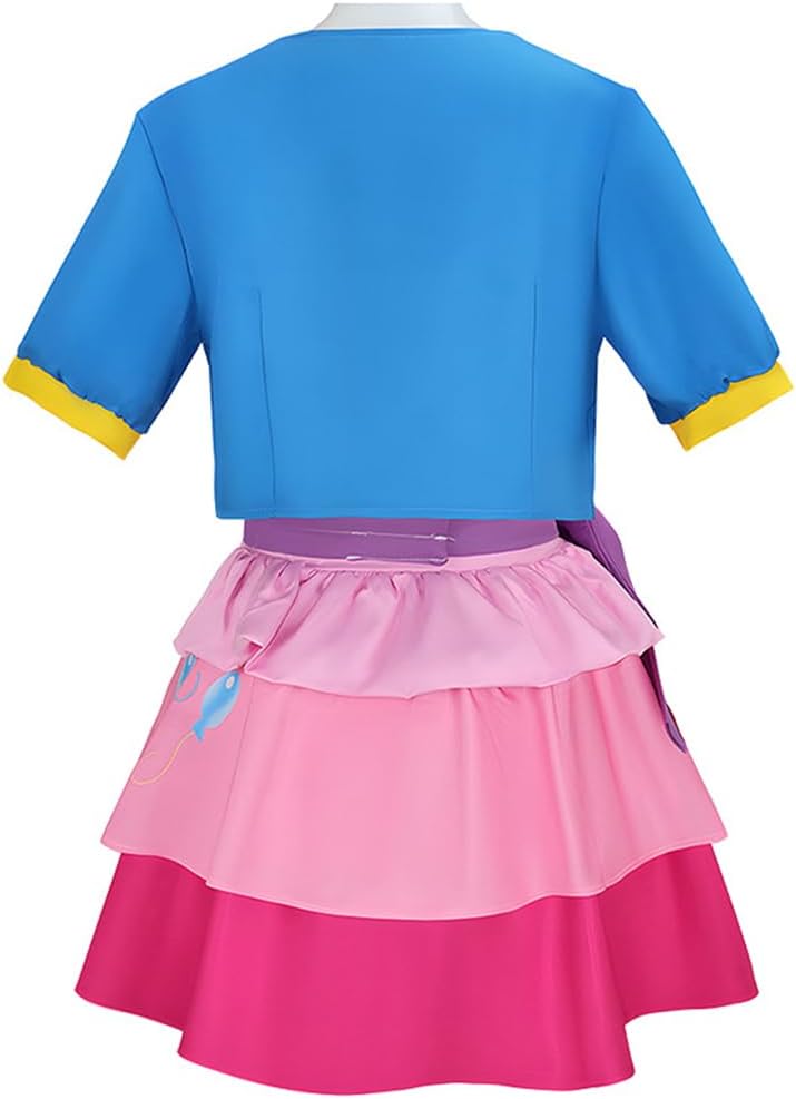 MYSUPERSTAR Pinkie Pie Costume Women Dress Pinkie Pie Uniform With Hairband