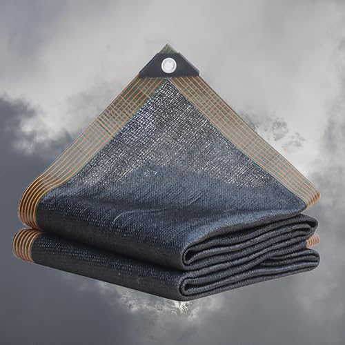Malla Sombreo Marron 2 Metros Vela Sombra Rectangular 3x4 Red De Sombreado para Exterior Terraza,toldos Vela para Patio Al Aire Libre Balcón Jardín,black-3x4m
