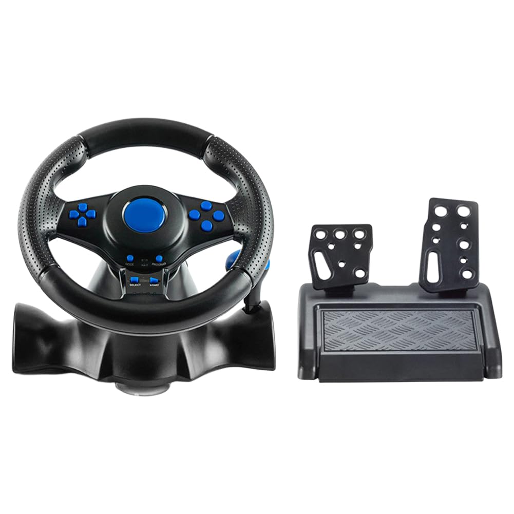 Volante de carreras con control de doble embrague con controlador de vibración manual para Switch One/360/PS4/PS2/PS3/PC