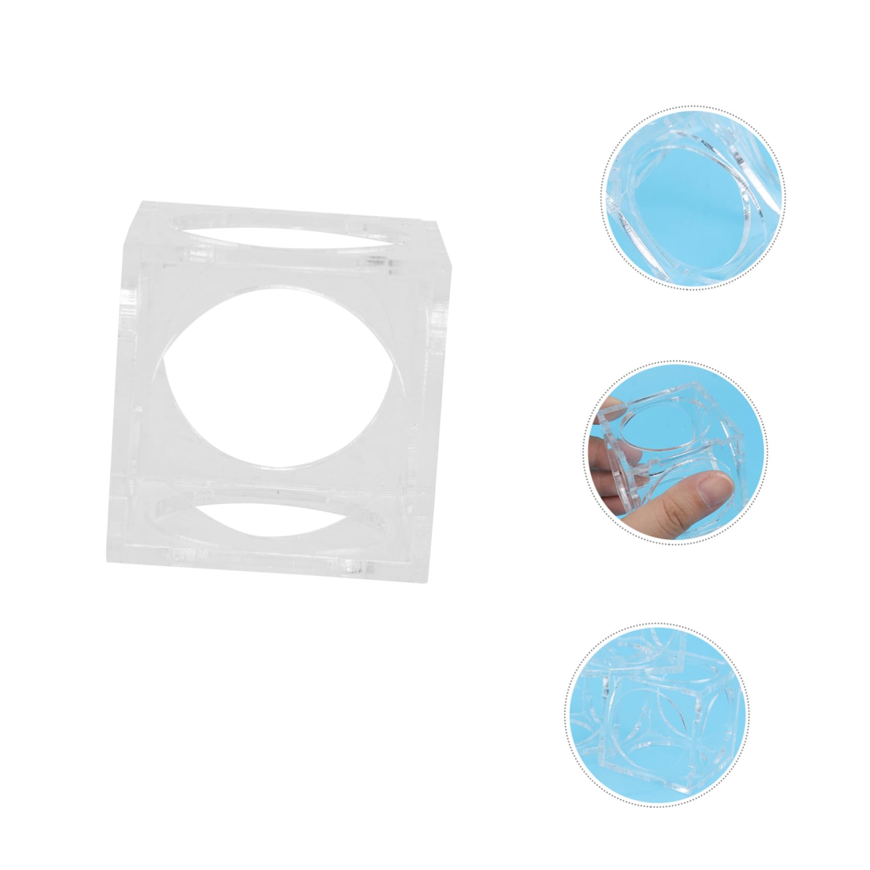 BESPORTBLE 18piezas Casa De Camarones Transparente para Peceras Refugio De Cría y Decoración Acuática Accesorios para Acuarios De Agua Dulce