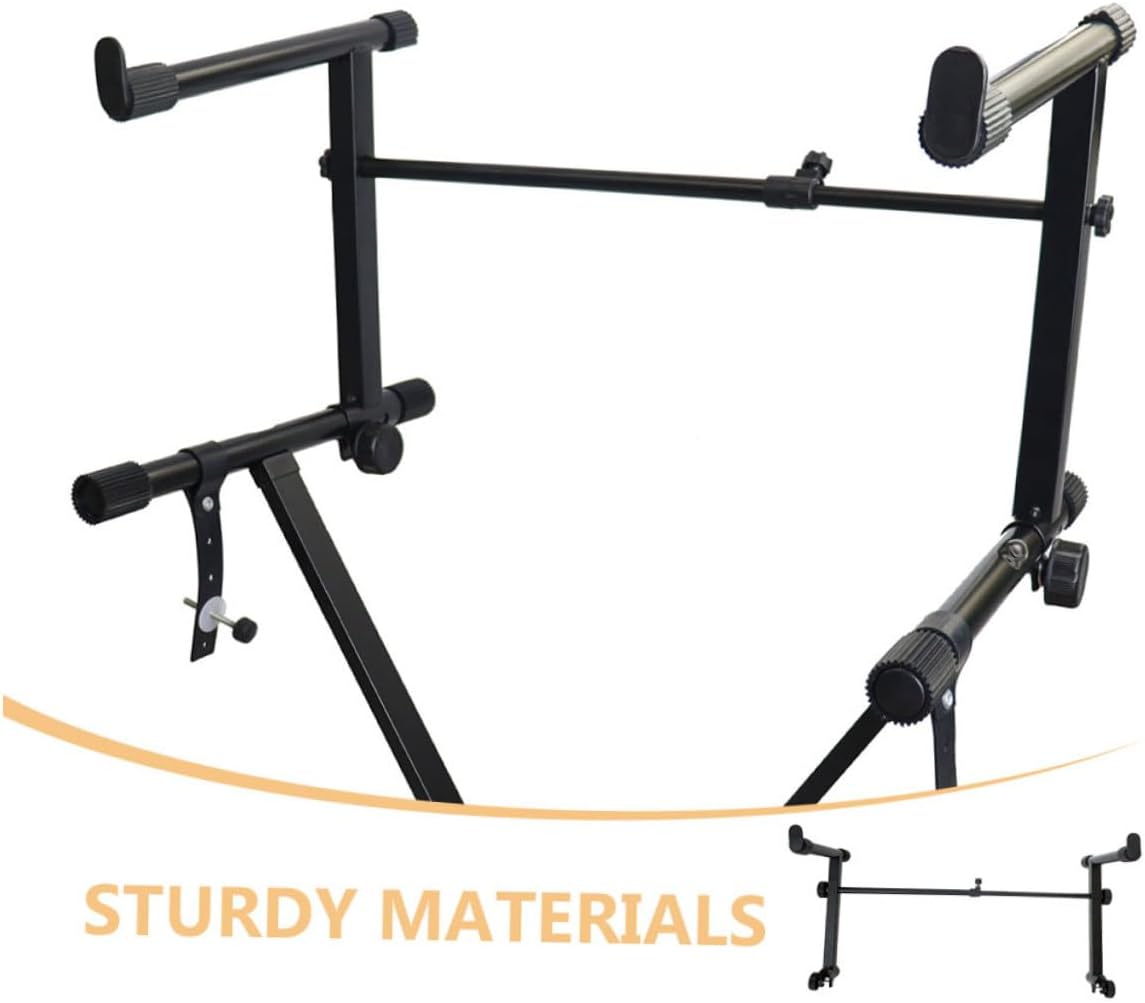 Electric Piano Stand Extension Rack Adjustable Keyboard Support Adapter for Comfortable Playing Position Durable Material Stable Performance for