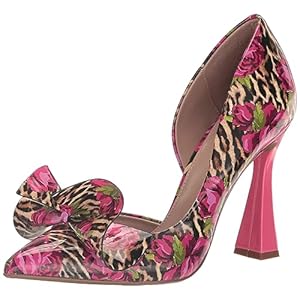 Betsey-Johnson-Womens-Nobble-Pump-Leopard-Floral-8 Betsey Johnson Women's Nobble Pump, Leopard Floral, 8