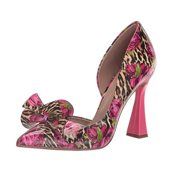 Betsey Johnson Women's Nobble Pump, Leopard Floral, 8