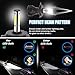 Windzerdong 2pcs 4 Side COB 50W 16000LM Car light H4 H7 LED H8 H9 H11 9006 9005 HB3 HB4 6000K 6500K White Auto Fog Light 12V LED Bulb(9007/HB5 Hi/Lo)