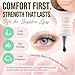 LASHVIEW Lash Cluster Glue Strong Hold, 3-4 Weeks Long-Lasting, Waterproof & Low Irritation, 2-3 Sec Drying Time, for Beginners & Professional Use(5ml)