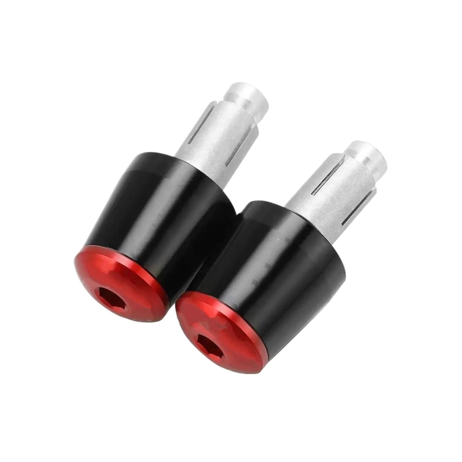 Motociclo Accessori Moto 7/8'' Contrappesi Manubrio Manopole Tappo Manubrio Per Aprilia Per TUONO V4 660 1000R 1100RR Per Factory R Per TUONOV4(Nero ROSSO)