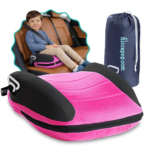 Hiccapop UberBoost Inflatable Booster Car Seat | Blow up Narrow Backless Booster Car Seat for Travel...