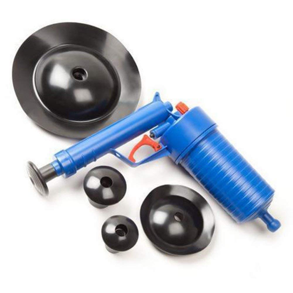 Pompa di scarico aria ad alta pressione, tubo, pulitore di scarico, strumento di pulizia, siringa di scarico aria per cucina, bagno, scarico, con 4 ventose