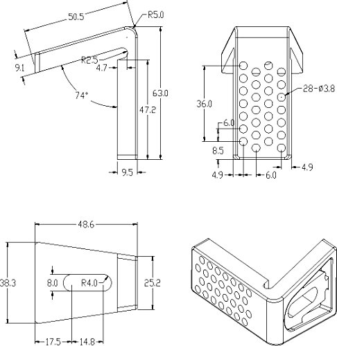 VeeBath Toiletten-Schrauben-Set für das Badezimmer, abgewinkelt, für die Bodenmontage, für Toilettenschüsseln, für Bidet oder Halbsäulen