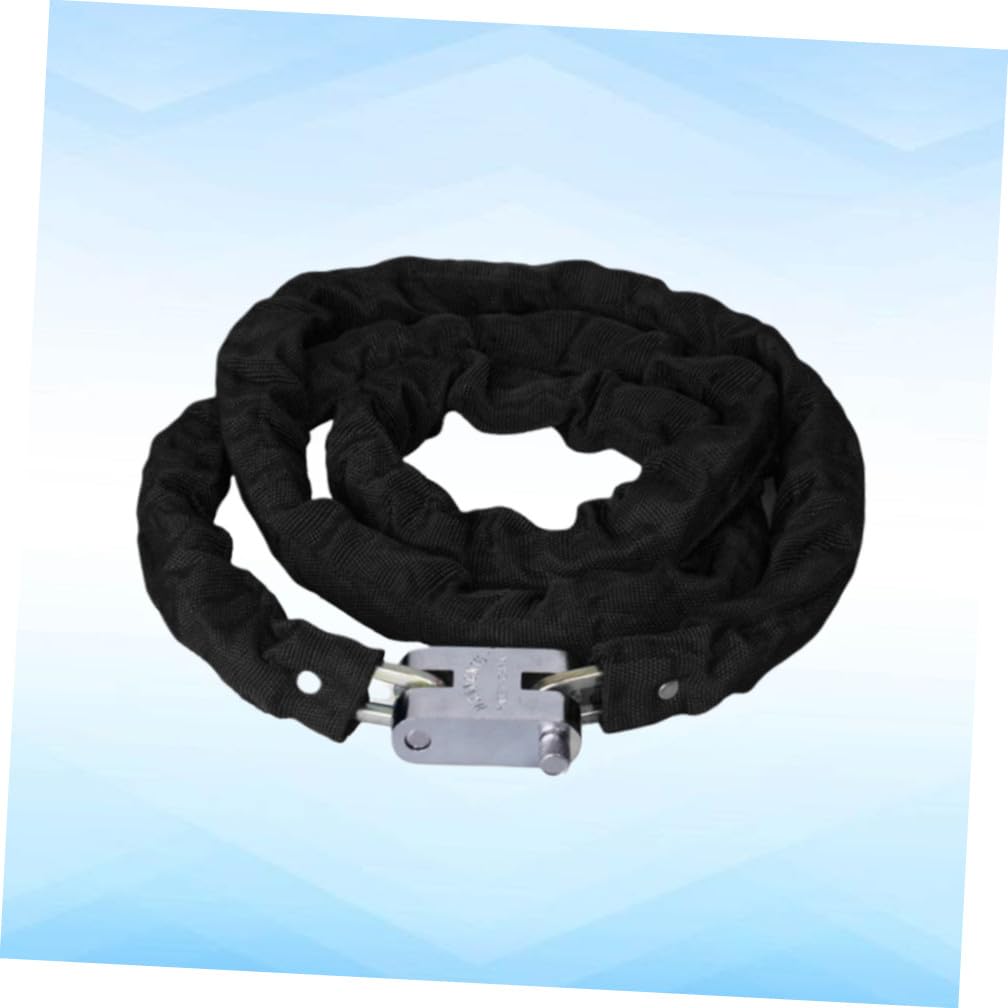 Catena Antifurto Bici 120cm Lucchetto, Acciaio al Manganese Nero | Uso Outdoor e Cycling, Adatta a Scooter e Recinzioni, Struttura Heavy Duty per Sicurezza