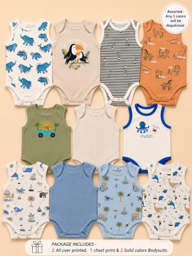 Image of TuddyBuddy 100% Cotton Romper /Bodysuit for Baby Boys