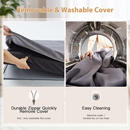 Bfpethome Outdoor Dog Beds For Large Dogs, Waterproof Dog Bed For Medium, Large, Extra Large Dogs, Orthopedic Dog Bed With Removable Washable Cover, Egg Crate Foam Pet Bed Mat. (36 X 27 In, Grey) #TOP6