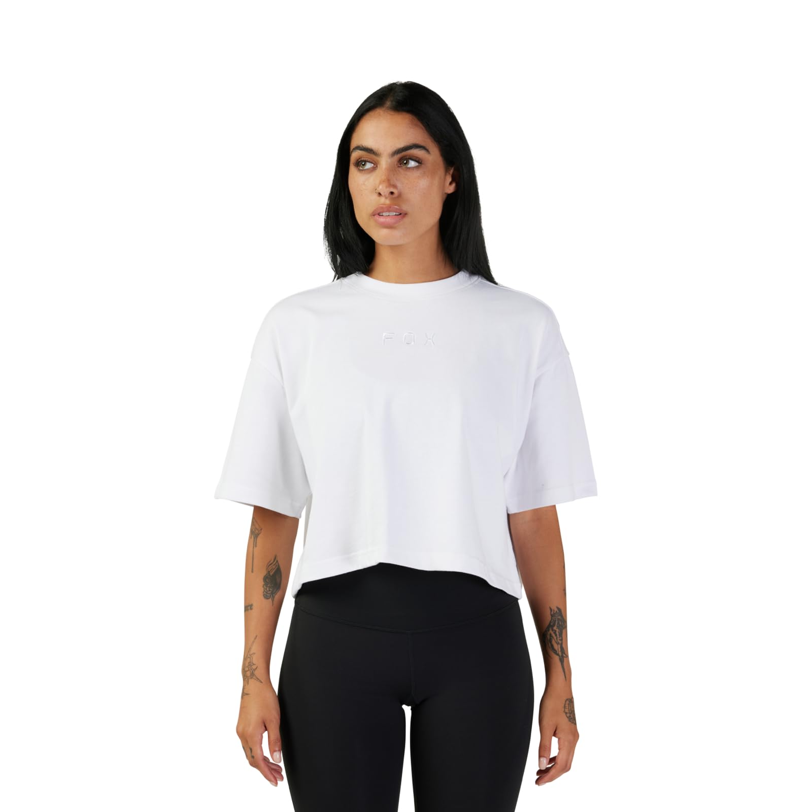 Fox Racing Women's Wordmark OS Crop TEE