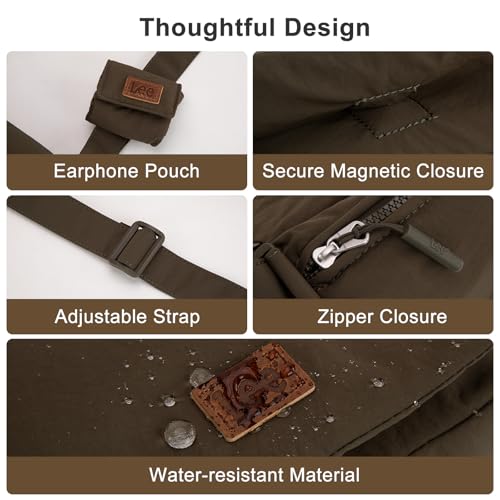 Image of Lee Small Crossbody Bags for Women, Lightweight Mini Shoulder Bags for Women Going Out Purse, Casual Bag with Earphone Pouch