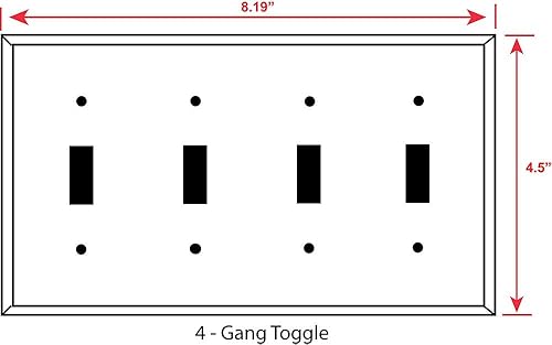 Miniatura 8 de Art Plates - Placa decorativa para interruptor de luz - Placa decorativa de pared metálica - Combo palanca - Decora - Azulejo Talavera mexicano azul
