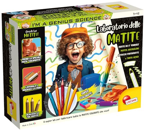 Pasta modellabile per realizzare le matite - Mine colorate e arcobaleno per scrivere con stile - Gomma astuccio