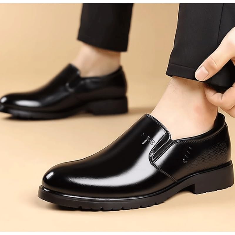 Men's Vintage Spike Loafers Slip On Fashion Shoes Classic Tuxedo Dress Shoes for Formal Business3