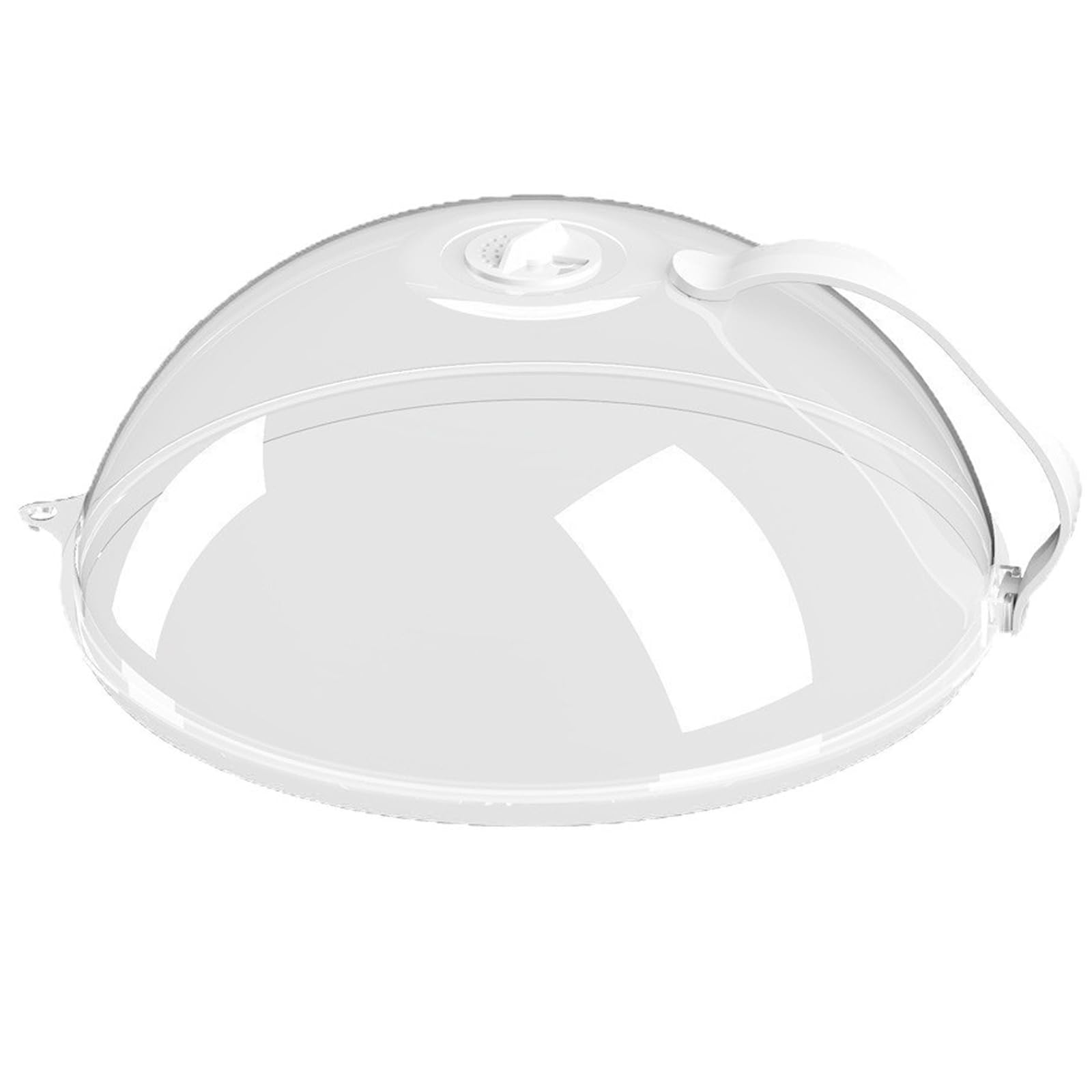 Transparent Microwave Splatter Cover, 23cm Plate Cover Lid with Handle