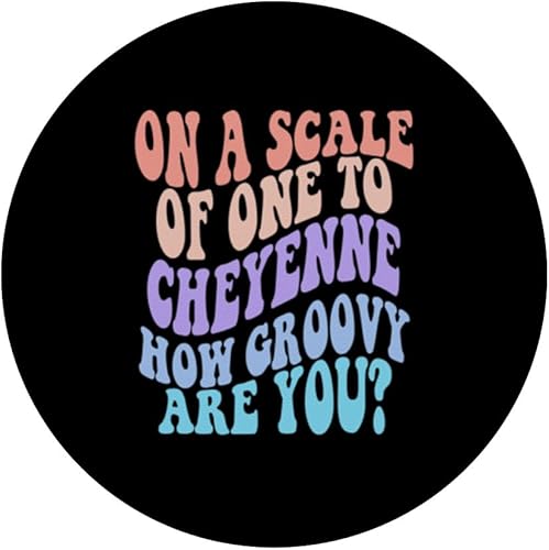 Miniatura 3 de CHEYENNE Personalized Name Cute Retro Girls Groovy Birthday PopSockets Standard PopGrip